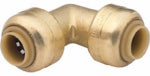 SHARKBITE SharkBite U244LFA Tube Elbow, 1/4 in, 90 deg Angle, Brass, 200 psi Pressure PLUMBING, HEATING & VENTILATION SHARKBITE