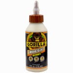 GORILLA Gorilla 104404 Extra-Strength Glue, Natural Wood, 8 oz Bottle PAINT GORILLA