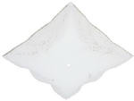 WESTINGHOUSE LIGHTING CORP Ruffled Edge Square Diffuser, 12-In. ELECTRICAL WESTINGHOUSE LIGHTING CORP   