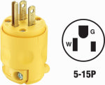 LEVITON MFG CO YEL GRND CORD PLUG