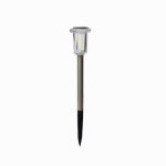 FUSION PRODUCTS LTD. Mini Solar LED Color-Changing Pathway Light, Metal & Acrylic, Stainless Steel Finish, 8 In. High ELECTRICAL FUSION PRODUCTS LTD.