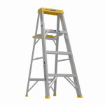 WERNER LADDER COMPANY Werner 4 Ft. Aluminum Step Ladder with 250 Lb. Load Capacity Type I Ladder Rating