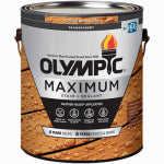 OLYMPIC/PPG ARCHITECTURAL FIN Maximum Stain & Sealant in One, Transparent, Redwood Natural Tone, 1-Gallon PAINT OLYMPIC/PPG ARCHITECTURAL FIN