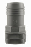 BOSHART INDUSTRIES Boshart UPPRA-1007 Pipe Adapter, 1 x 3/4 in, MIP x Insert, Polyethylene PLUMBING, HEATING & VENTILATION BOSHART INDUSTRIES