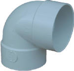 IPEX USA LLC-CANPLAS Canplas 414154BC Short Turn Pipe Elbow, 4 in, Hub, 90 deg Angle, PVC, White PLUMBING, HEATING & VENTILATION IPEX USA LLC-CANPLAS