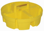 BUCKET BOSS Bucket Boss 15051 Bucket Stacker, Plastic, Yellow, 10-1/4 in Dia x 4-1/2 in H Outside, 4-Compartment TOOLS BUCKET BOSS   