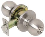TELL MANUFACTURING Tell Manufacturing Empire Series CL100008 Entry Knob, Satin Chrome, Steel, C Keyway, 2 Grade HARDWARE & FARM SUPPLIES TELL MANUFACTURING