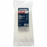 IRONCUBE WORKS Mounting Cable Ties, White, 8 In., 100-Pk. ELECTRICAL IRONCUBE WORKS