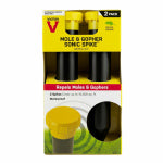 VICTOR Victor Sonic Spike M9012 Animal Repellent, Electronic, 2.6 in L, Repels: Gopher, Mole LAWN & GARDEN VICTOR