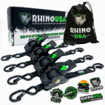 THE MURRIETA RHINO HOLDCO LLC 4PK 1x10 Ratchet Strap AUTOMOTIVE THE MURRIETA RHINO HOLDCO LLC   