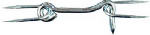 ASSA ABLOY AMERICAS RESIDENTIALI NC Gate Hook/Staple, 4 In.