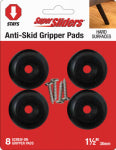 SHEPHERD HDWE. PROD., LLC. Super Sliders 1-1/2 In. Anti-Skid Screw-On Beige Furniture Pad (4-Piece)