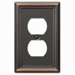 AMERTAC-WESTEK Chelsea Wall Plate, Aged Bronze, Steel, 1 Duplex ELECTRICAL AMERTAC-WESTEK