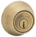 ASSA ABLOY AMERICAS RESIDENTIALINC. Security Double-Cylinder Deadbolt, Antique Brass