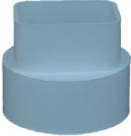 IPEX USA LLC PVC Pipe Sewer To Downspout Adapter, 4 In.