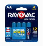 RAYOVAC Rayovac HIGH ENERGY 815-4K Household Battery, AA Battery, Alkaline, Rechargeable: No ELECTRICAL RAYOVAC