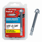 ITW BRANDS 3/8" x 3-3/4" Wedge Anchor 15-Ct. HARDWARE & FARM SUPPLIES ITW BRANDS