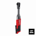 MILWAUKEE ELECTRIC TOOL CORP M12 12-Volt Extended Reach Cordless Ratchet, Brushless Motor, 3/8 In., TOOL ONLY