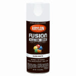 KRYLON Krylon K02727007 Spray Paint, 12 oz Can, 25 sq-ft Coverage Area, Urethane Base, Gloss, White PAINT KRYLON