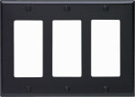 LEVITON MFG CO BLK 3-GFI WALL PLATE ELECTRICAL LEVITON MFG CO