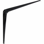 ASSA ABLOY AMERICAS RESIDENTIALI NC Shelf Bracket, Black, 12 x 14 In.