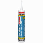 SOUDAL Soudal 146729 Soudacryl Caulk, White, 40 to 110 deg F, 10.1 oz Cartridge PAINT SOUDAL