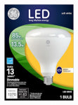 GE GE 41055 LED Bulb, Flood/Spotlight, BR40 Lamp, 85 W Equivalent, E26 Lamp Base, Dimmable, Soft White Light ELECTRICAL GE