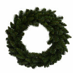 PULEO ASIA LIMITED PVC Artificial Wreath, Green, 24 In.