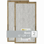 3M COMPANY 12x24 x 1 In. Flat Panel Air Filter, 2-Pk. PLUMBING, HEATING & VENTILATION 3M COMPANY