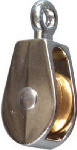 ASSA ABLOY AMERICAS RESIDENTIALI NC Fixed-Eye Single Pulley, Nickel-Plated, 1 In.