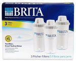 CLOROX SALES CO BRITA DIV 3-Pack Replacement Filters HOUSEWARES CLOROX SALES CO BRITA DIV   