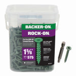 ITW BRANDS Backer-On Rock-On Cement Board Screws, #9 x 1-5/8", 575-PK