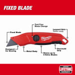 MILWAUKEE ELECTRIC TOOL CORP Fixed Blade Utility Knife