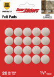 SHEPHERD HDWE. PROD., LLC. 20PC 3/8" RND BEG FRNPAD