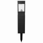 FUSION PRODUCTS LTD. Solar 3-Tier Bollard Stake Light, Black Plastic