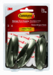 COMMAND Designer Hook Brshd Nic Medium HARDWARE & FARM SUPPLIES COMMAND