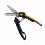 FISKARS Fiskars PowerArc Series 710300-1001 Utility Snip, 8-1/4 in OAL, Straight Cut, Stainless Steel Blade, Straight Handle TOOLS FISKARS