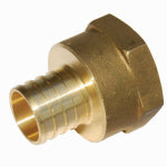 SHARKBITE/CASH ACME Brass Pipe Adapter, 1 In. Barb Insert x 1 In. FPT