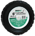 ARNOLD Arnold 490-320-0002 Lawn Mower Wheel, 6 x 1-1/2 in Tire, Diamond Tread, Plastic Rim OUTDOOR LIVING & POWER EQUIPMENT ARNOLD