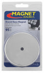 MASTER MAGNETICS Magnet Source 07223 Round Base Magnet, Ceramic, 1.2 in ID x 3.2 in OD Dia, 0.44 in H HOUSEWARES MASTER MAGNETICS