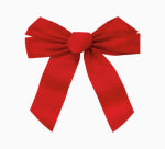 HOLIDAY TRIMS 11"x16" RED Velv Bow
