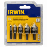 IRWIN INDUSTRIAL TOOL CO 5-Pc. Black Oxide Countersink Drill Bit Set TOOLS IRWIN INDUSTRIAL TOOL CO