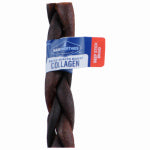 AMERICAN DISTRIBUTION & MFG Braided Collagen Beef Stick Dog Treat, 5 In. PET & WILDLIFE SUPPLIES AMERICAN DISTRIBUTION & MFG