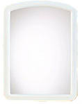 RENIN Renin 20-0410 Macau Framed Mirror, 22 in W, 16 in H, Rectangular, Plastic Frame, White Frame HOUSEWARES RENIN   