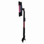 MAX CO LTD Snow Broom / Ice Scraper, Pivot Head, Flex Blade, Handle Extends to 39 In.