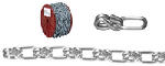 APEX TOOLS GROUP LLC 3/0 Zinc Lock Link Chain, 50 Ft. HARDWARE & FARM SUPPLIES APEX TOOLS GROUP LLC