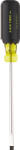 KLEIN Klein Tools 605-4 Screwdriver, 1/4 in Drive, Cabinet Drive, 8-11/32 in OAL, 4 in L Shank, Rubber Handle TOOLS KLEIN