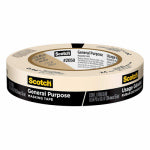 SCOTCH Scotch Greener 2050-24A Masking Tape, 60.1 yd L, 0.94 in W, Paper Backing, Beige PAINT SCOTCH   