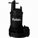 FLOTEC Flotec FP0S1250X-08 Submersible Utility Pump, 115 V, 0.166 hp, 1 in Outlet, 1200 gph, Thermoplastic PLUMBING, HEATING & VENTILATION FLOTEC