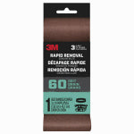 3M 3M 27399 Sanding Belt, 3 in W, 18 in L, 60 Grit, Aluminum Oxide Abrasive TOOLS 3M